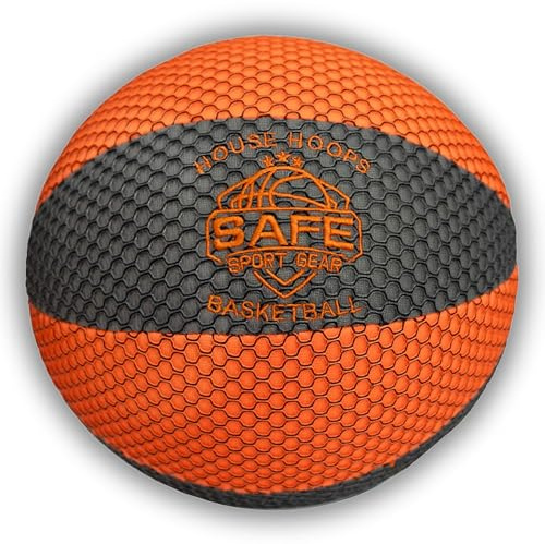 Safe Sport Gear HouseHoops Basketball – Pallone da basket indoor morbido e di alta qualità per la casa – Design durevole – Perfetto per il divertimento e l’attività fisica al chiuso (Size 4)