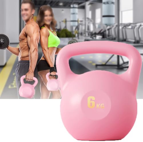 LJLAO 4–8 kg Wasser-Kettlebells, Haushaltshanteln für Männer und Frauen, Kettlebell-Fitnessgeräte, Po-Trainingsgeräte, Kettle-Lifting-Hanteln, Kniebeugenübungen,6kg