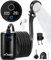 WADEO Portable Camping Shower, [Upgraded] [10 Adjustable Gears] Strong Water Flow, Clear LED Display, Rechargeable Battery Shower Pump, Outdoor Shower Kit for Beach, Pet, Travel, Car