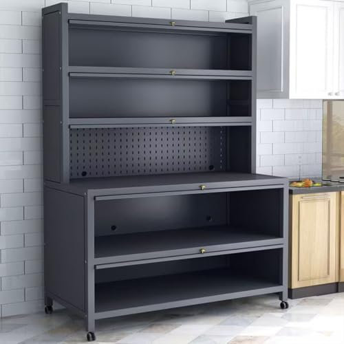 GOKEUEKDY Vitrinas para Sala de Estar, despensa, gabinetes de Almacenamiento de Cocina, adecuados para aparadores, hogares, oficinas, trasteros de Garaje, Estilos de su elección