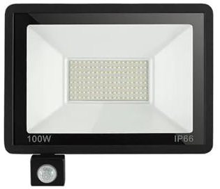 Reflectores LED 100W 50W 30W 20W 10W PIR Sensor de movimiento IP66 LED impermeable 220V colgante Exterior lámpara de pared proyector(Warm White,20W)