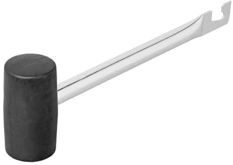 Multibros Camping Hammer Gummi mit Heringszieher – Multifunktionaler Zelt Hammer für Heringe – Robustes Design aus TPR und Stahl – Ideal für Camping & Outdoor