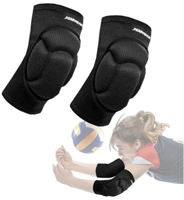 Peabownn Volleyball Elbow Pads Women 2XS-3XL - Kids Teens Elbow Protector with Thicken Sponge Padding Breathable Stretchy CottonBiking Volleyball Basketball Football Skating Dancing - S