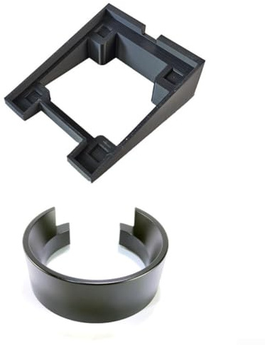 Moulin à café avec anneau doseur et récipient à bulles compatible avec Mignon pour MMG, comprend un bac de rangement compact pour éviter le gaspillage de café (base + anneau)