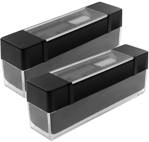 Cabilock Kit de Limpieza para Vinilos Tocadiscos Cepillos Antiestáticos Negros 3 Piezas Limpiador de Agujas y Discos de Vinilo Accesorios para Mantenimiento Pack 2 Sets