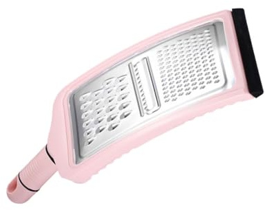 DOITOOL Rallador de Acero Inoxidable para Cocina Rosa, Cortador Multifunción de Verduras Fácil de Lavar, Herramienta Práctica para Preparar Alimentos