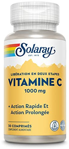 SOLARAY Vitamin C 1000Mg, Acción Retardada, Comprimidos, 30 Unidades
