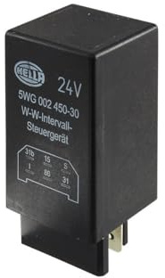 HELLA 5WG 002 450-301 Relé, intervalo del limpiaparabrisas - 24V - 6polos - sin soporte