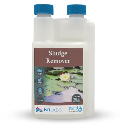 NT Labs Pond Sludgeclear, Pond Sludge Remover, Digests Organic Material in Pond Sludge, Reduces the Risk of Fish Becoming Diseased (250 ml)