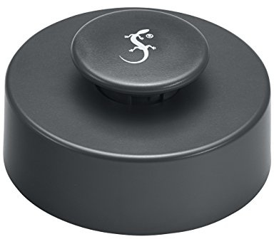 Lurch 240502 Burgerpresse Size S (ø 7,3cm) aus Kunststoff zum Formen kleiner Patties, Zubehör zu Lurch 240500 Burgerpresse 3teilig, Schwarz, 8 x 8 x 5 cm