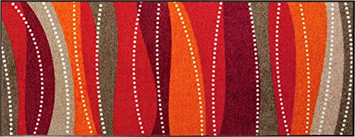 Erwin Müller Fußmatte Saarburg, Schmutzfangmatte, Sauberlaufmatte rot Größe 80x200 cm - rutschfest, langlebig, pflegeleicht, für Fußbodenheizung geeignet, ca. 7 mm Höhe