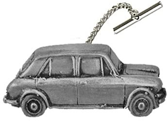 Krawattennadel mit Kette, Motiv Prinzessin Vanden Plas 1300 ref12, Zinn
