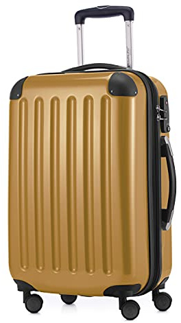 Hauptstadtkoffer Alex - Handgepäck, 55 x 38 x 23 cm, TSA, 4 Rollen, 42 Liter, Reisekoffer, Hartschalenkoffer, Rollkoffer, Bordgepäck Koffer, erweiterbar, Herbstgold | ABS/PC-Hartschale · TSA-Zahlenschloss · Erweiterbar · 3.2 kg Leicht · 4 Rollen · Austauschbare Ersatzteile · Kabinengepäck