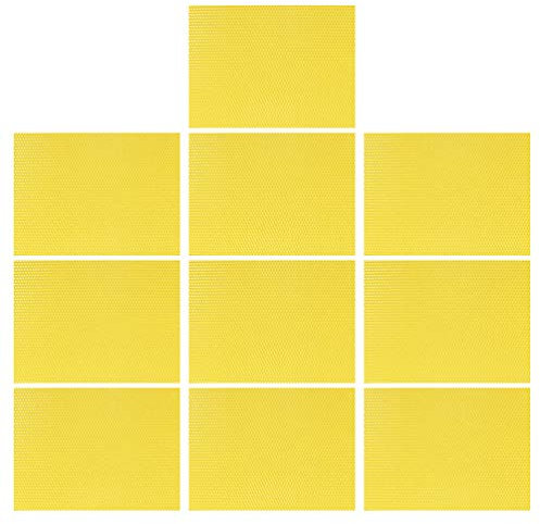 TOPBATHY Bienenwabe Bettwäsche 30 Stücke Biene Honig Bettw?sche Bienenstock Wachs Foundation Bienenkrieg Honigrahmen Tragbare Wabenblatt Nest Gründungsblatt Bienenstockausrüstung