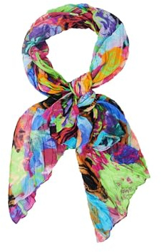 Desigual Damen Fou_metaflower FOU METAFLOWER RECT 9019 TUTTI FRUTI, Material Finishes, Einheitsgröße EU