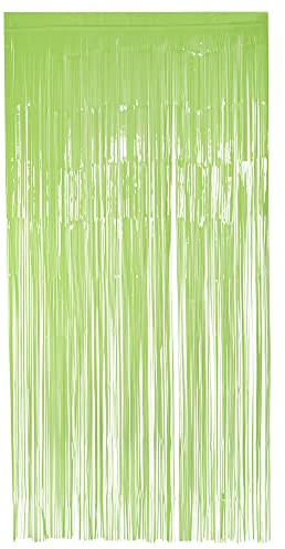 Boland - Cortina de lámina de neón, 200 x 100 cm, decoración para Nochevieja, bodas o fiestas de cumpleaños, decoración, cortina de espumillón