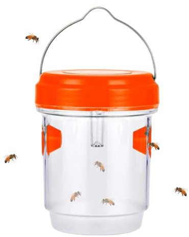 Trampas para abejas carpinteras, trampas para avispas al aire libre - Repelente de avispas con energía solar para exteriores | Repelente de avispas para exteriores, trampa para abejas, atrapamoscas pa
