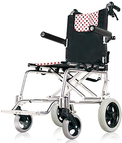 wheelchairs Leichter Klapprollstuhl, Dicke Aluminiumlegierung Leichter Klapprollstuhl Leichter Klapprollstuhl für ältere Menschen Scooter-Karren Kompakt und leicht