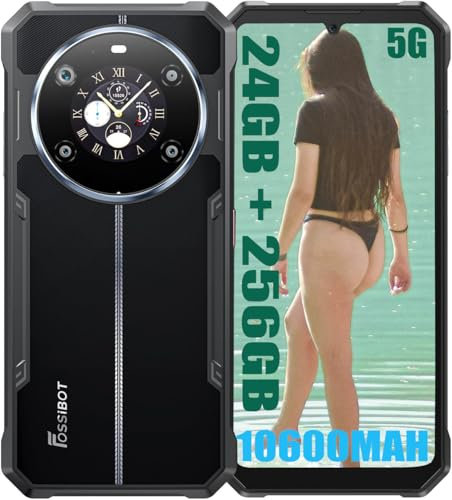 FOSSiBOT F109 5G Rugged Smartphone 2024, 10600mAh/18W, 24GB+256GB, Octa Core, 50MP+16MP, Android 14, 6.75 Cellulari, W/1.32 Back Touch Screen, IP68/IP69K/NFC