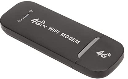 Módem USB 4G LTE y Punto de Acceso WiFi Portátil - Enrutador Móvil de Alta Velocidad de 150Mbps para Viajes, Automóvil, Campamento - Diseño Compacto con Ranura SIM, Admite 10