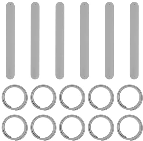 PATIKIL Braccialetti a schiaffo, 21,6 x 2,5 cm, 16 pezzi, in silicone, morbidi, per bomboniere, regali fai da te, aule e compleanni, colore: grigio