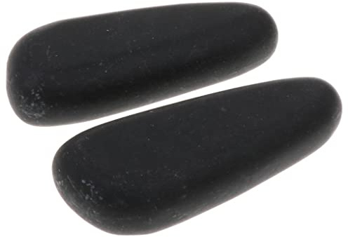 Yunmeryker 2 Piezas Piedra de Energía Volcánica Piedra Terapéutica Piedra para Masaje Relajante Adecuado para Profesionales Spa Regalo de, 8x3.2x2cm