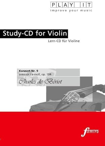 Konzert Nr. 9, a-moll, op. 104: PLAY IT Lern-CD für Violine mit Klavierbegleitung (Original Verlag: Famiro)