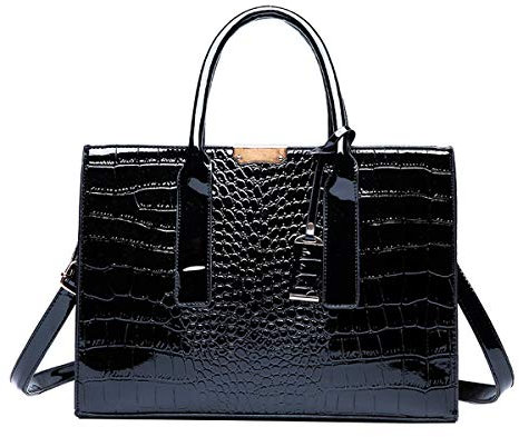 NIYUTA Donna Borse a mano Moda semplice Borse a spalla Borse a tracolla Borse Tote it163 Nero
