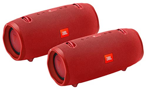 JBL Xtreme 2 Haut-parleurs Bluetooth portables sans fil – Paire (rouge)