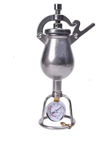 SciAza palomitero mantequilla cañón de palomitasMini máquina de palomitas manual de acero inoxidable de 100 ml