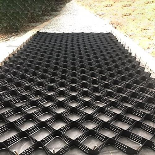 CMYUN Kiesgitter Extra Breite Wege Kies Stabilisator Geocell Gitter, Hochfester Schwerlastwiderstands-Geogitterfertiger, für Pferdekoppel, Garten, Parkplatz (Size : 5m x 8m (16.5ft x 26ft))