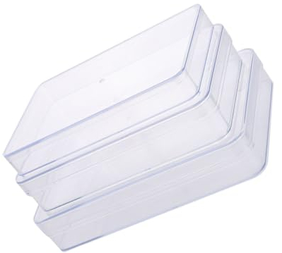 IMIKEYA Aufbewahrungsboxen Einzigartigem 820ml mit Kunststoff 410ml 1050ml Stück 3 Auslaufsicherem Verschluss Deckeldesign für Lebensmittel und Kosmetikaufbewahrung