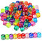 GARVALON 100 STK Würfel 100 Stück 10 Farben Verpackt Große Sechsseitige Würfel Mini-würfel-Masse Trinkspielwürfel Kleine Würfel Farkle Klassisches Würfelspiel Farberkennungsspiele Acryl