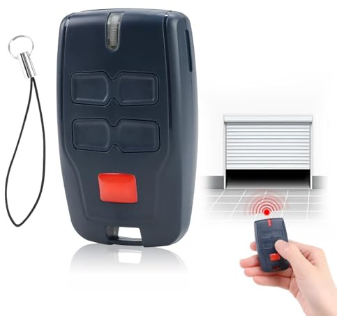 Mando de Garaje 433,92MHz para Puertas Automáticas bft, Rolling Code,Compatible con Mitto 2, Ghibli, Kleio, TRC 2, RCB04, Control Remoto Universal para Garajes y Puertas