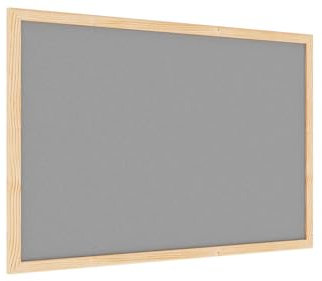 ALLboards Filztafel mit Holzrahmenn 60x40 cm, Grau