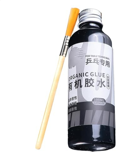 Kit De Colle pour Raquettes De Tennis De Table | Liquide De Nettoyage Polymère avec Brosse 100 ML | Colle Avancée pour Raquettes, Idéale pour Les Amateurs De Tennis De Table, Les Athlètes