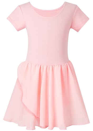 DIPUG Ballet Leotards for Girls Dance Leotard for Girls Pink 2-4T