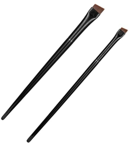 Beaupretty 3 Sätze Teiliges Make up pinsel Ultra Dünnem Schrägem Eyeliner Augenbrauenpinsel Weiche Borsten Langlebiger Holzgriff Präzises Auftragen für Professionelle und Anfänger Tragbar