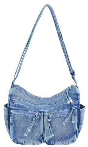 Ausing Bolso de Hombro de Mezclilla Bolso de Hombro Bolso Vintage