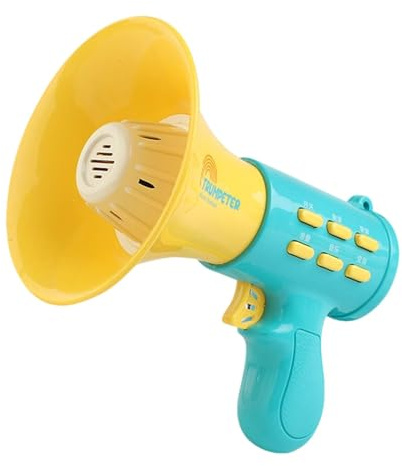 Pegciuho Giocattolo Cambiavoce per Bambini: Altoparlante Registratore, Divertimento Incantevole con Musica E Funzione di Registrazione, Altoparlante G, Blu, Taglia unica bambino