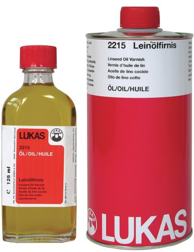 LUKAS Painting agent for oil painting, linseed oil varnish in 125 ml.