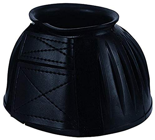Weaver Leather Double Hook & Loop Bell Boots, Black, Large