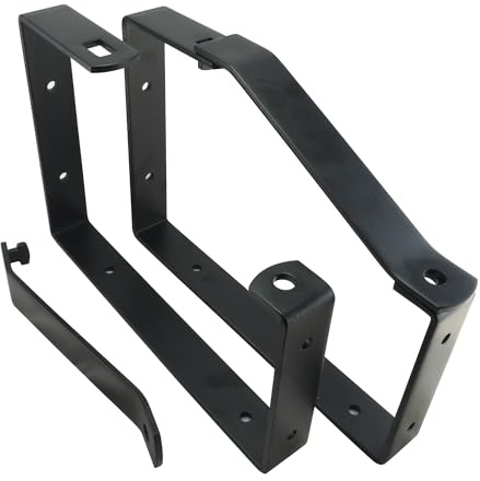Keypak Universal-Wandleiter-Halterungen, abschließbar, sichere Aufbewahrung, 170 x 235 x 30 mm, Schwarz, 2er-Pack
