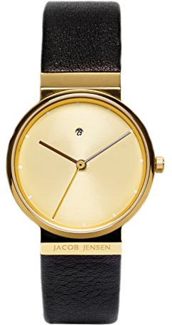 JACOB JENSEN Damen-Armbanduhr Analog Quarz Leder Dimension Series Item NO.: 855