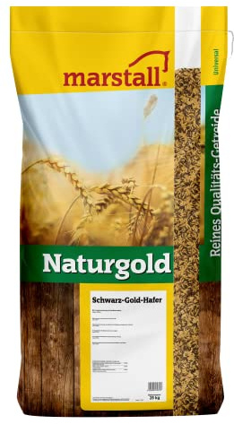 marstall Premium-Pferdefutter Schwarz-Gold-Hafer, 1er Pack (1 x 25 kilograms)