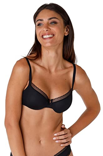 Lovable Reggiseno con Ferretto, Coppe Non Imbottite e Senza Cuciture in Microfibra - Sostegno, Forma Seno Naturale, Art. 027M, My Daily Comfort Donna