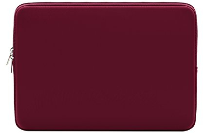 RAINYEAR Laptop Sleeve Case Compatible with 13.3 Inch Notebook Computer Tablet Chromebook 14 MacBook Pro/Max M4 M3 M2 M1 Soft Cover Protective Case Zipper Carrying Bag(Red)