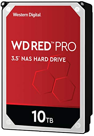WD Red Pro 10TB NAS 3.5 Internal Hard Drive - 7200 RPM Class, SATA 6 Gb/s, CMR Recording Technology, 512MB Cache