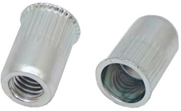 RS PRO Blind Niet, Ø 6.9mm x 11.5mm, Grau, Stahl, M5, 7mm, min. 0.5mm, max. 2mm, Packung a 100 Stück