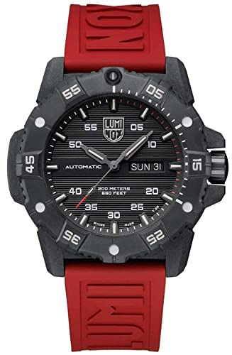 Luminox Herren Militär Uhr Master Carbon Seal Automatic 3860 Series in der Farbe Schwarz mit Kautschukarmband, Gehäusedurchmesser: 45 mm, XS.3875